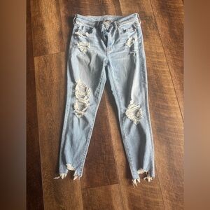 American Eagle excellent used condition high-rise Jegging  crop  8 short